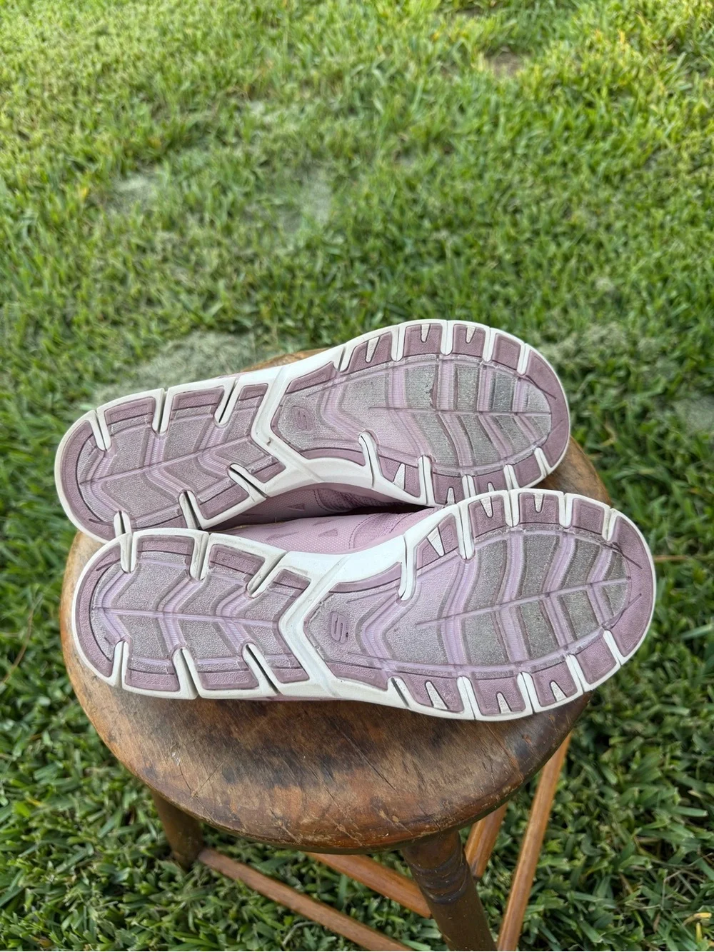 Women’s Skechers Air Cool Memory Foam Slip On Shoes Pink Mauve Comfort Size 11
